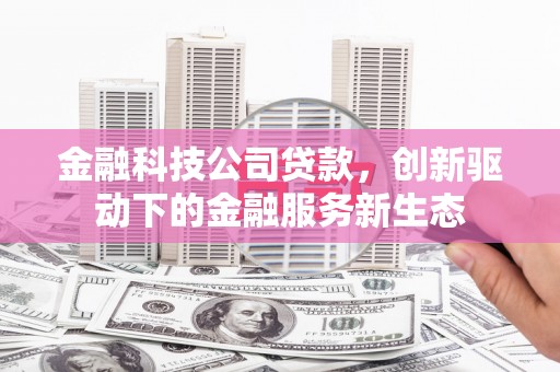 平泉金融科技公司贷款，创新驱动下的金融服务新生态