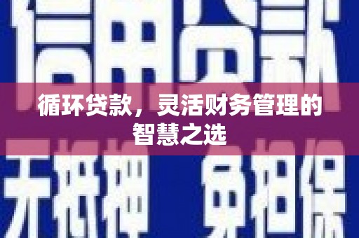 平泉循环贷款，灵活财务管理的智慧之选