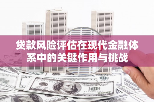 平泉贷款风险评估在现代金融体系中的关键作用与挑战