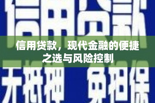 平泉信用贷款，现代金融的便捷之选与风险控制