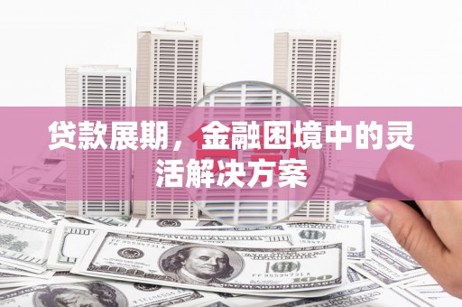 平泉贷款展期，金融困境中的灵活解决方案