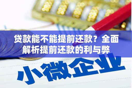 平泉贷款能不能提前还款？全面解析提前还款的利与弊