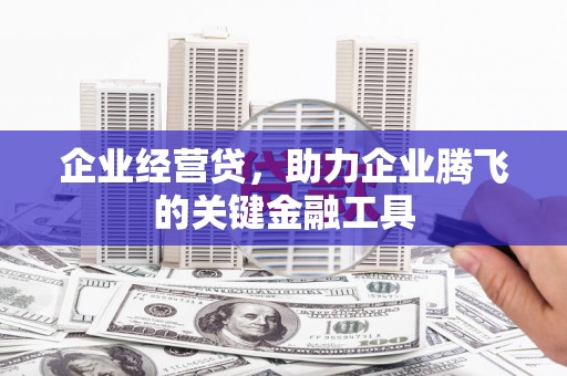 平泉企业经营贷，助力企业腾飞的关键金融工具