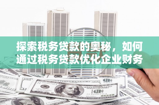 平泉探索税务贷款的奥秘，如何通过税务贷款优化企业财务