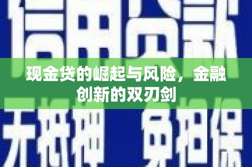 平泉现金贷的崛起与风险，金融创新的双刃剑