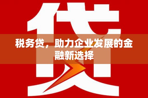 平泉税务贷，助力企业发展的金融新选择