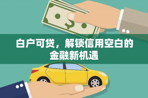 平泉白户可贷，解锁信用空白的金融新机遇