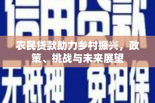 平泉农民贷款助力乡村振兴，政策、挑战与未来展望
