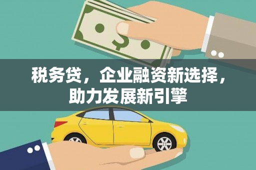 平泉税务贷，企业融资新选择，助力发展新引擎