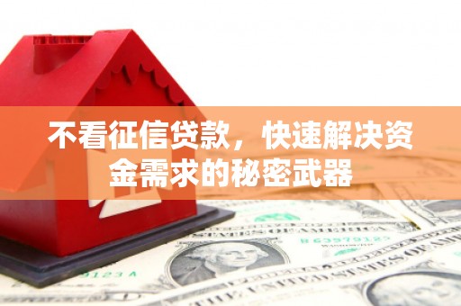 平泉不看征信贷款，快速解决资金需求的秘密武器