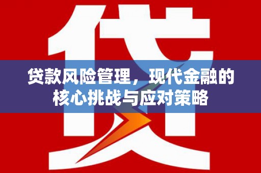 平泉贷款风险管理，现代金融的核心挑战与应对策略
