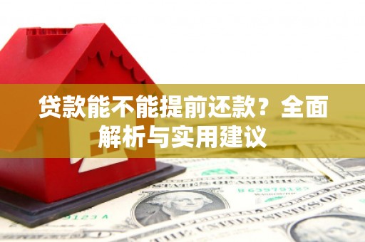 平泉贷款能不能提前还款？全面解析与实用建议